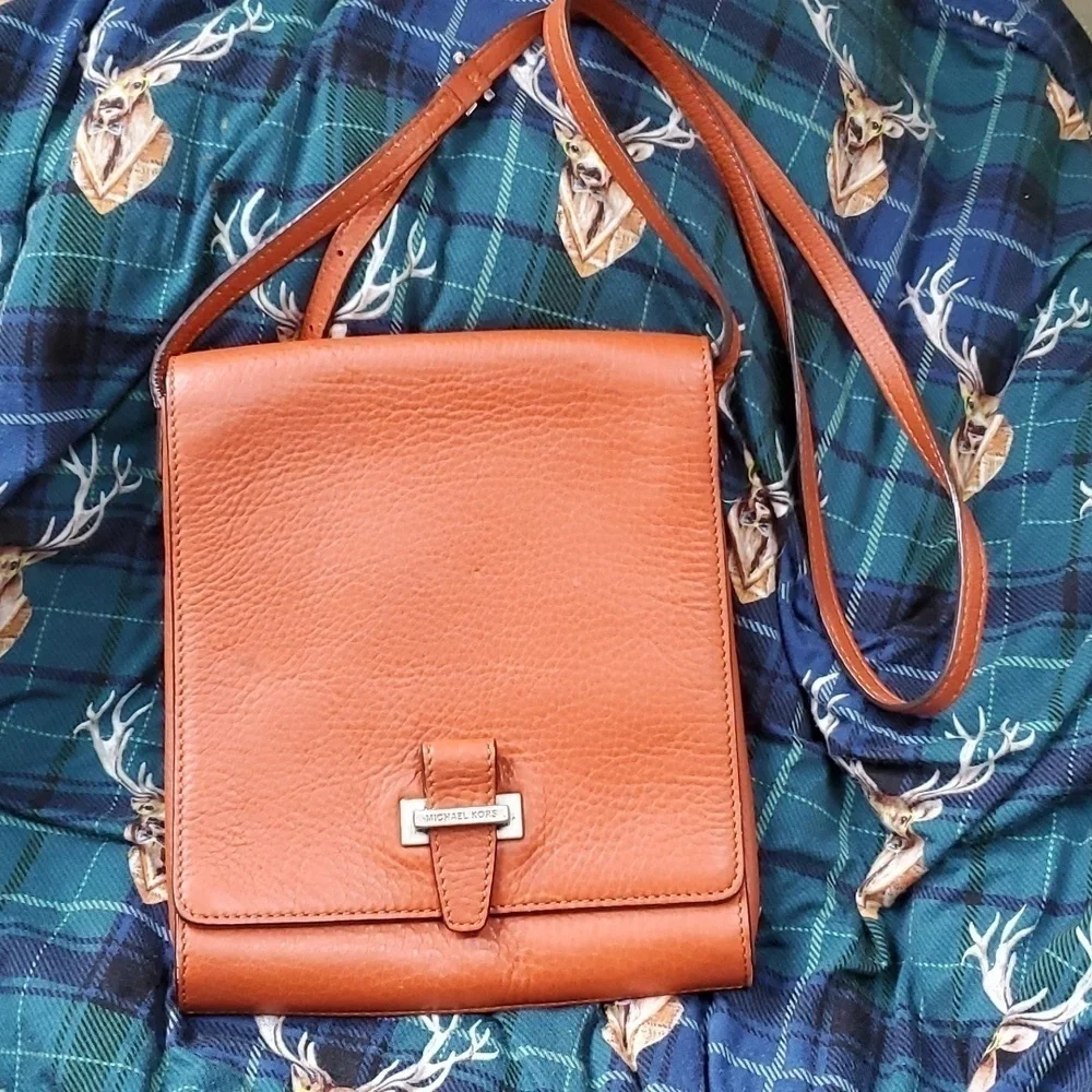 Michael Kors orange crossbody bag